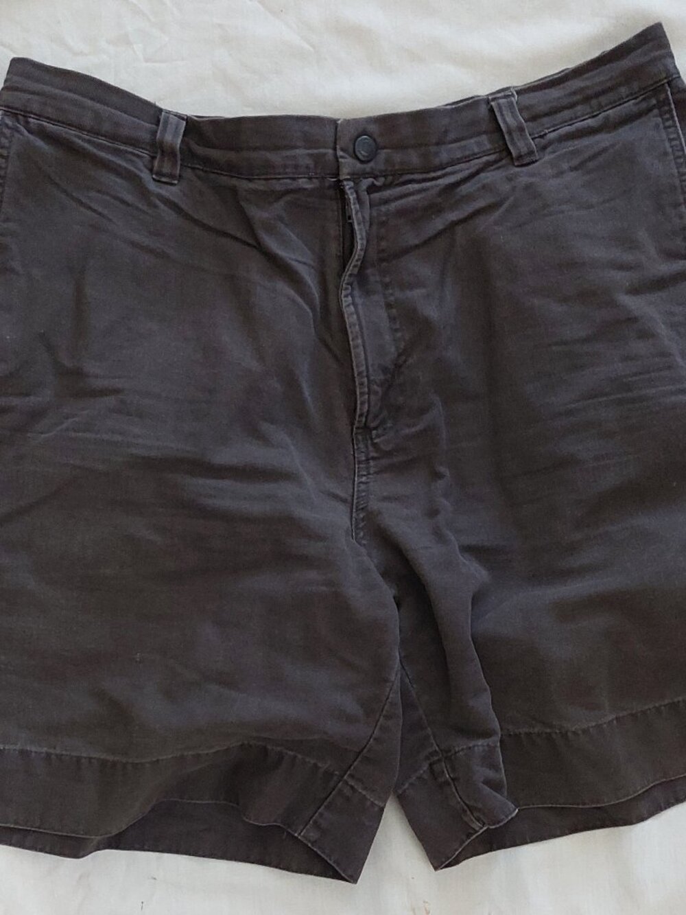 Columbia Chino cargo Shorts Mens Flat Front Black cotton Size 36